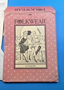 Vintage Folkware Intimacies Pattern #219 Women Sizes 8-14 Has Been CUT Complete - Picture 1 of 3