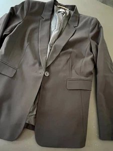 Neu ohne Etikett DKNY Donna Karan 1-Knopf Sakko Blazer Gr. 12 schwarz gefüttert (GR175) - Bild 1 von 8