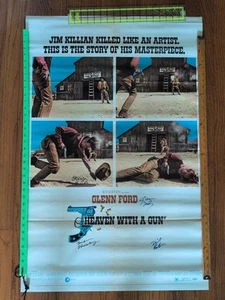 "Heaven With A Gun" signed Autogramm Filmplakat Glenn Ford David Carradine + - Bild 1 von 15