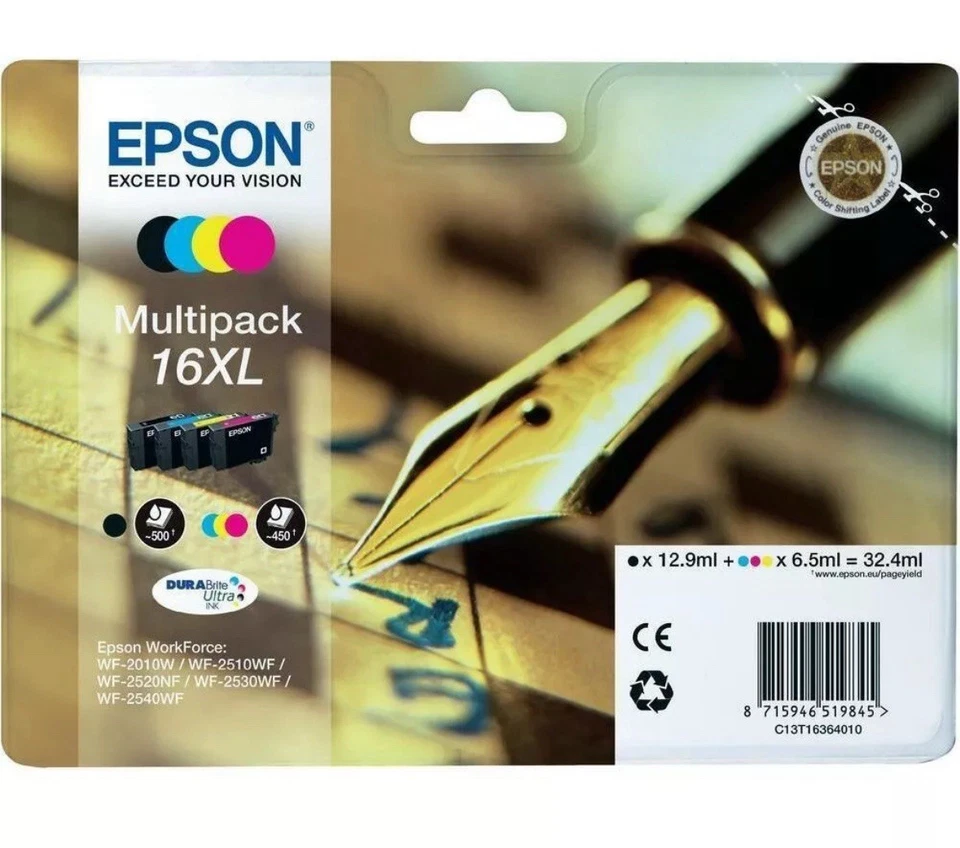 Confezione multipla cartuccia inchiostro originale Epson 16XL T1636 - 2027 - Immagine 1 di 1