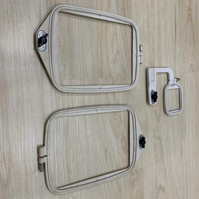 3 Janome Memory Craft Embroidery Hoops Accessory Attachment - Image 1 of 4