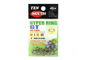 Ten Mouth Hyper Ring GT Split Ring D.XRSG Size 4 (6861) - Imagen 1 de 5