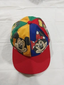 Vintage Goofy's Hat Co. Mickey Minnie Pluto Disney Youth Snapback Hat Colorblock - Picture 1 of 6