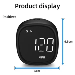 1 Set Mini Auto Motorrad HUD GPS Tachometer Auto Uhr Elektronischer Kompass - Bild 1 von 12