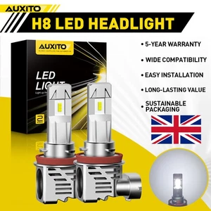 2Pcs AUXITO 30W H8 H9 H11 LED Headlight Bulbs Kit Hi/Lo Beam 30000LM 6500k White - Picture 1 of 10