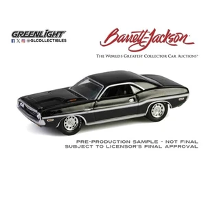 1/64 BARRETT-JACKSON 1970 DODGE CHALLENGER R/T 440 BLACK SCOTTSDALE 2024 37320-D - Picture 1 of 1