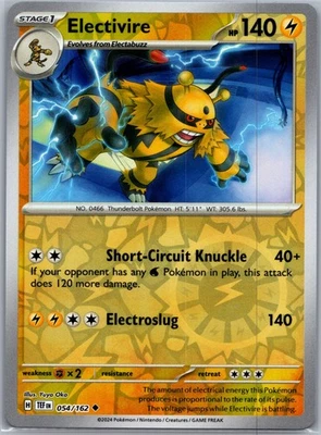 Electivire, SV05: Temporal Forces, 054/162, Uncommon - Image 1 of 2