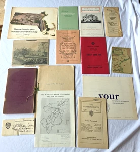 Vintage Antik 1910-1966 14 Stück Massachusetts Historical Paper Ephemera Lot - Bild 1 von 6