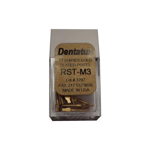 Классические позолоченные столбы Dentatus RST-M3 Surtex средний размер 3 M3 1,35 мм 12/Bx - Изображение 1 из 1