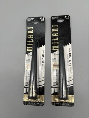 Lot of 2 Milani Matte Eyeliner 0.085oz 110 Black Waterproof Matte Makeup - Image 1 of 2