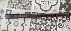 GESCHENKIDEE MUSIKINSTRUMENTE BLASFLÖTE VINTAGE SCHWARZ MUSIK SCHULE - Bild 1 von 2