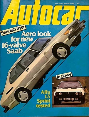 AUTOCAR MAGAZINE 24-MAR-84 - Alfa Romeo Sprint 1.5, Saab 900 Turbo 16S, Bronco - Image 1 of 4