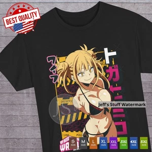 Himiko Toga Waifu T Shirt My Hero Academia Tee Anime Manga Cosplay Ecchi Japan - Picture 1 of 18