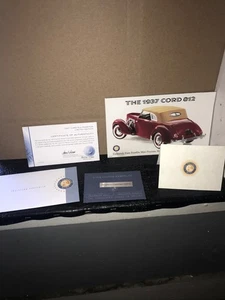 1/24 Franklin Mint, Paperwork Only, 1937 Cord 812 Phaeton - Picture 1 of 4