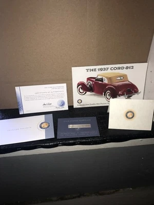 1/24 Franklin Mint, Paperwork Only, 1937 Cord 812 Phaeton - Image 1 of 4