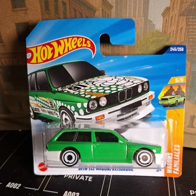 2025 Hot Wheels BMW M3 Wagon Error – Missing Side Tampos – Gold/White/Green 1:64 - Image 1 of 4
