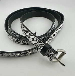 Torrid Damengürtel gewebt schwarz-weiß schmal Größe 4X - Bild 1 von 9