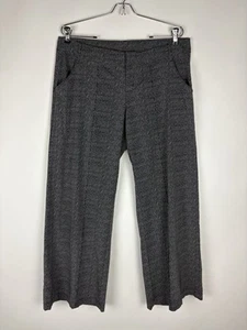 Pantalones de pierna ancha Lole para mujer talla 10 grises negros elásticos tiro medio bolsillos cremallera - Imagen 1 de 11