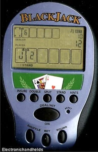 ★ BLACKJACK CARD EXCALIBUR CASINO HANDHELD TRAVEL GAME BLACK JACK 21 TOY POCKET - Bild 1 von 1