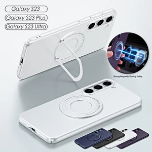 For Samsung Galaxy S24 S23 Magnetic MagSafe Case Shockproof Ring Stand Cover - Picture 1 of 42