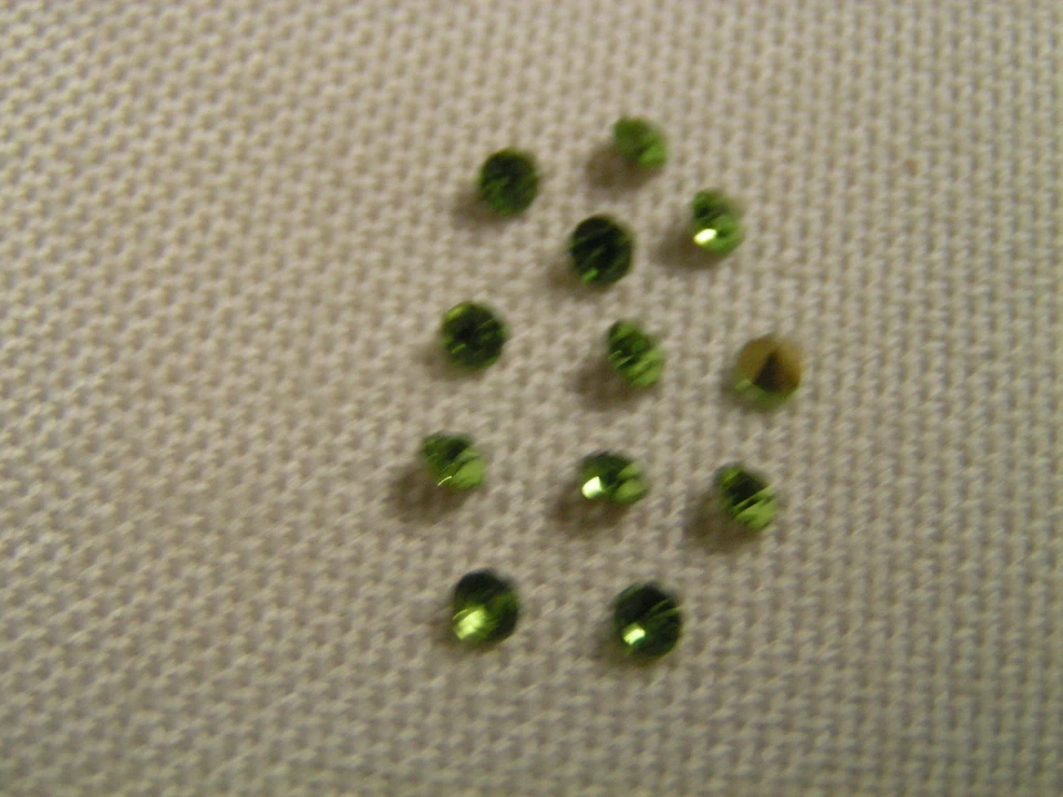 Light Green JEWEL Rhinestone Lionel 700-166 LG Many Locomotive Boiler Front 12pc