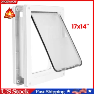 Large Doggie Door with Magnetic Locking Panel for Home Security - Durable & Weat - Picture 1 of 24