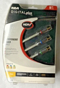 RCA 9 ft Cable Component Video Satellite HDTV DVD A/V Receiver Gold Plated NEW - Picture 1 of 8