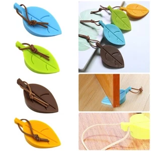 Soft Silicone Door Blocker Leaf Shape Child Anti Fold Hand Security Accessory - Picture 1 of 44