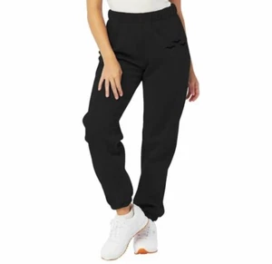 New Woman’s Lazypants Black Fleece Jogger Sweatpants (Size Medium) SP - Picture 1 of 5