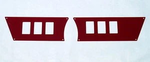 POLARIS RZR XP 1000 XC 900 SMALL RED G-10 SWITCH PANELS (2PC) XTREME 40015GR - Imagen 1 de 1