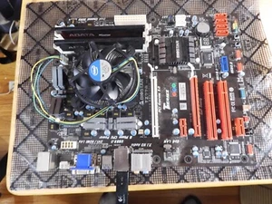 Biostar TZ77A Motherboard Intel I5-370K 3.4 Ghz Cpu and 8 GB DDR3 1333 Mem - Afbeelding 1 van 11