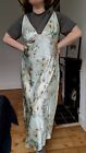 Jones New York New Y2k Style Silk Like Designers Slip Floral Dress Size L M