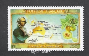 French Polynesia Sc C199 NH Voyage of Capt Bligh - 1983 Free Shipping - Picture 1 of 1