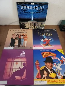 Menge 4 Laserdiscs Fantasia Roger Rabbit Independence Stahl Magnolien Farbe Lila - Bild 1 von 7