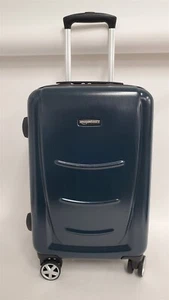 Maleta de mano giratoria rígida Amazon Basics, 22", azul marino NUEVA - Imagen 1 de 10