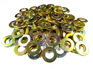 100 disques DIN 125A M6, galvanisés jaune - Photo 1/1