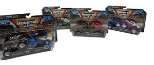 Lot Of FOUR Monster Jam 2023 Official 1:64 Scale Diecast Truck 2-Pack Series 25 - Picture 1 of 10