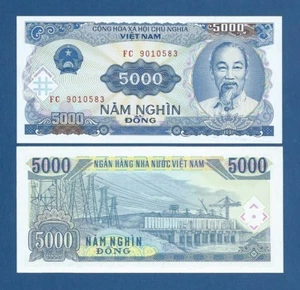 VIETNAM -- 5000 DÔNG 1991 ( 1993 ) -- UNC -- PICK 108a . - Picture 1 of 1