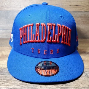 Philadelphia 76ers eng anliegende Mütze 7 3/8 New Era 59FIFTY Sport Night Wortmarke NBA NEU - Bild 1 von 10