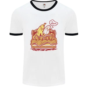 A Naked Banana Cold in Bed Herren Ringer T-Shirt - Bild 1 von 15