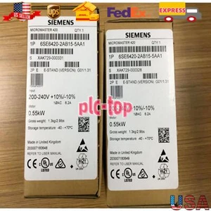 New Siemens 6SE6420-2AB15-5AA1 6SE6 420-2AB15-5AA1 MICROMASTER420 without filter - Picture 1 of 3