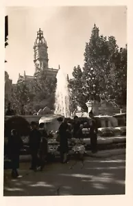 Caudillo Cuadrado Venta De Flores Venta De Flores Valencia RPPC, Postal Vintage - Imagen 1 de 2