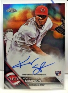 Keyvius Sampson 2016 Topps Chrome Refractor RC on-card Autograph Auto #d 249/499