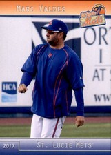 2017 St. Lucie Mets Grandstand #31 Marc Valdes Tampa Florida FL Baseball Card