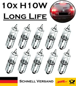 10x Jurmann Trade H10W 12V Original Hecklicht Parklicht Ersatz Halogen PKW Lampe - Bild 1 von 4