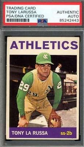 Tony LaRussa PSA DNA Vintage Signed 1964 Topps Rookie Autograph - Picture 1 of 1