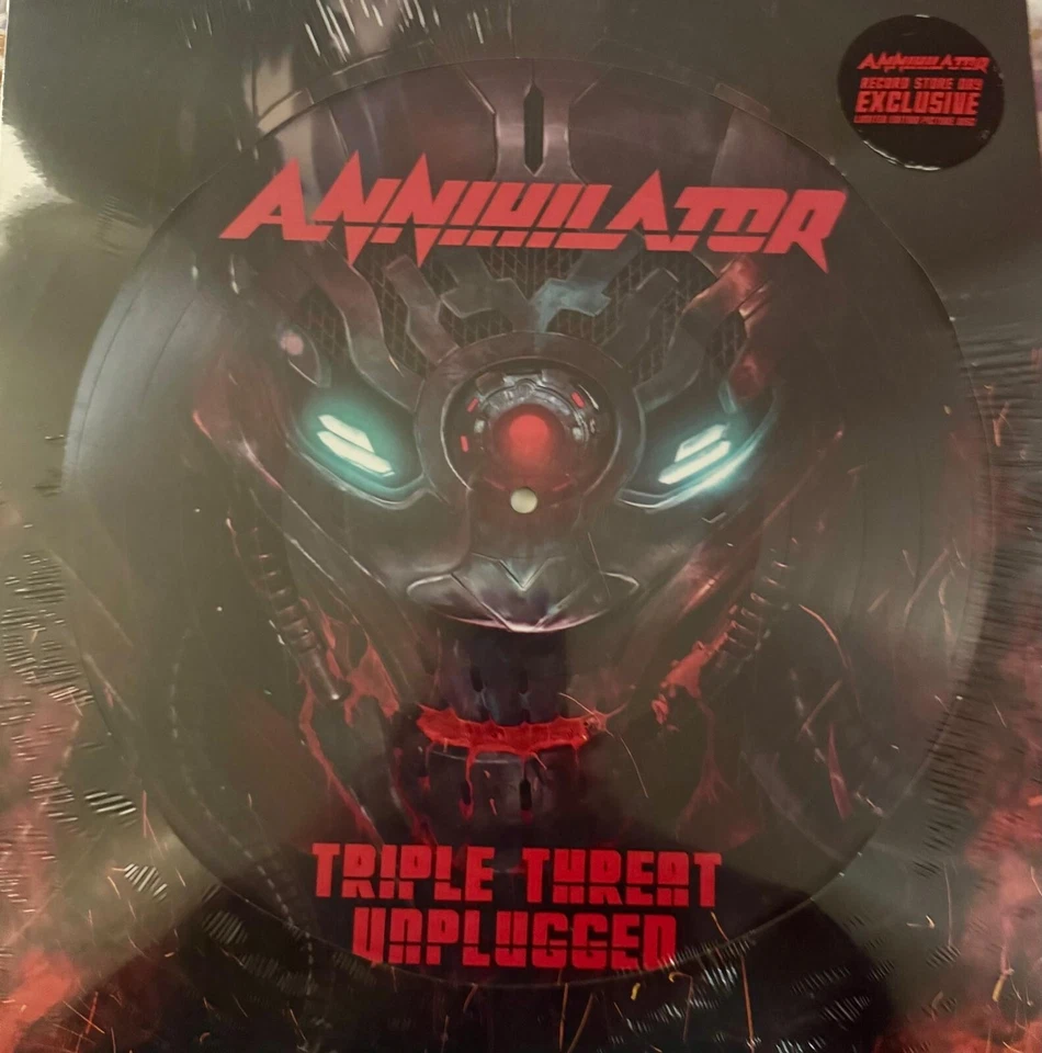 ANNIHILATOR PICTURE DISC Triple Threat - LP Vinyl Album RSD 2020 NUOVO SIGILLATO - Immagine 1 di 1