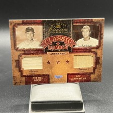 Pee Wee Reese Campanella 2004 Donruss Classic Combos Dual Bat Patch 9/50 Dodgers