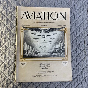 Aviation Magazine. 1928. Special BIG issue. All american aircraft show. RARE - Picture 1 of 16