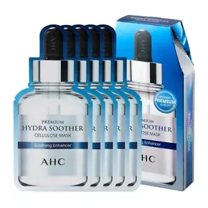 A.H.C /AHC/ Hydra Soother Facial Mask x 5 Sheets /sensitive skin/pore refine - Picture 1 of 4